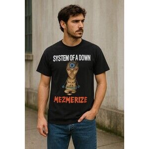 Vintage Y2K System of a Down Mezmerize Band T-Shirt-Metal Rock Band SOAD